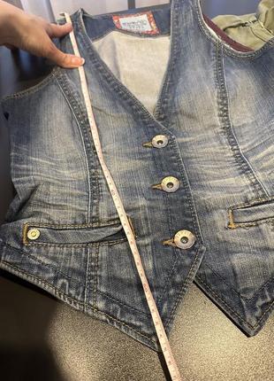 Класна джинсова жилетка6 фото