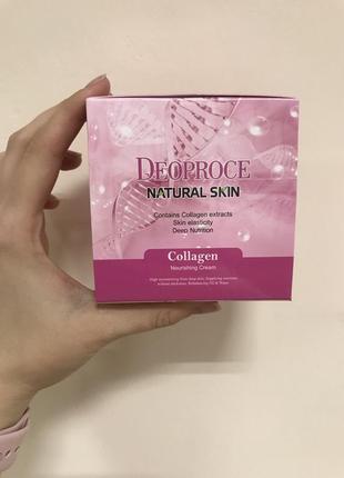 Антивозрастной регенерирующий корейский крем для лица deoproce natural skin collagen2 фото