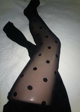 Колготки сетка горох