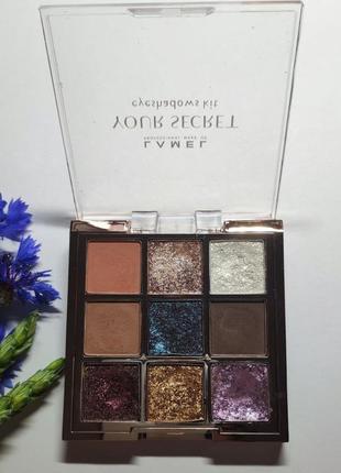 Палетка теней lamel your secret eyeshadow kit тени для век2 фото