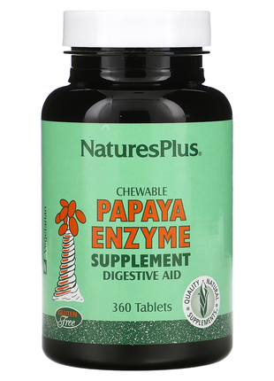 Naturesplus, жевательная добавка с ферментами папайи, 360 таблеток