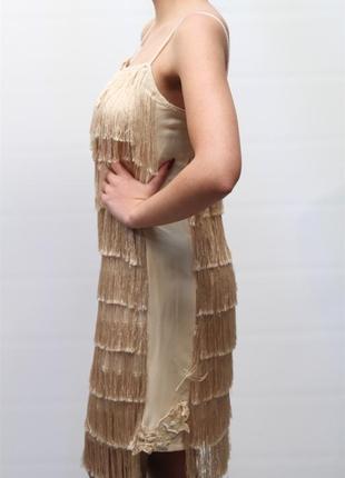 Коктальное платье бахрома twinset &amp; simona barbieri3 фото