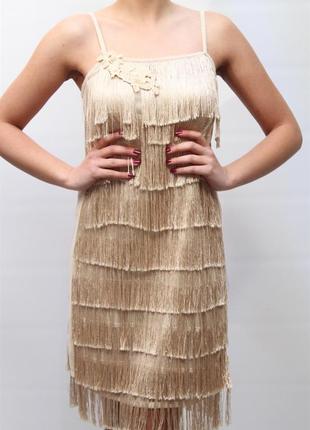 Коктальное платье бахрома twinset &amp; simona barbieri1 фото