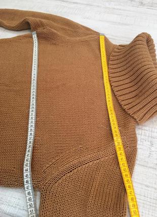 Джемпер свитер кофта гольф коричневый love, р. m2 фото