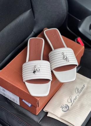 Шкіряні шльопанці loro piana