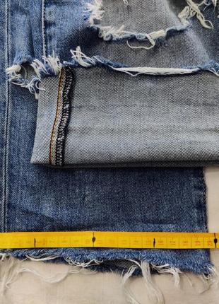 Стильні рвані чоловічі бриджі denim10 фото