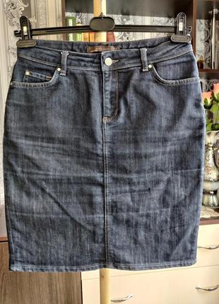 Джинсовая юбка zara woman
