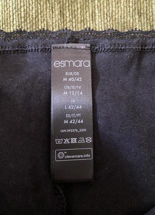 Шикарні, базові, ажурні, котонові, трусики, чорного кольору, від бренду: esmara 👌8 фото
