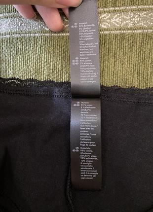 Шикарні, базові, ажурні, котонові, трусики, чорного кольору, від бренду: esmara 👌9 фото