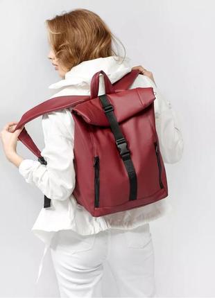 Рюкзак sambag rolltop one бордовый2 фото