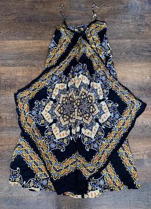 Атласна сукня сарафан плаття з віскози massimo dutti платье-платок сатиновое платье шёлковый сарафан3 фото
