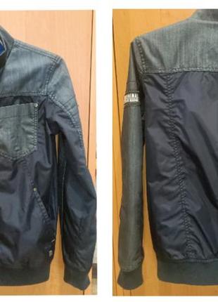 Куртка "h&amp;m" подростковая,человеча,
 1'58/164 рост 
 (весна осень, лето).
 оригинал с декором под джинс.2 фото