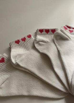 Носки с сердечками2 фото