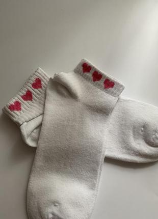 Средние носки с сердечками4 фото