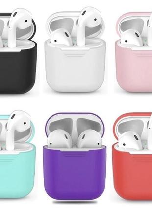 Чехол силиконовый на airpods1 фото