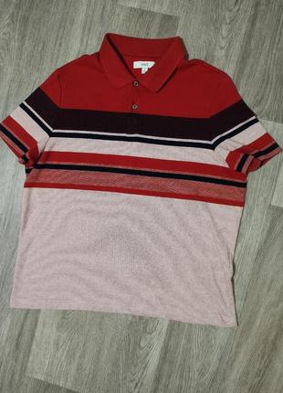 Чоловіче поло/m&amp;s/футболка/червоне щільне поло/ чоловічий одяг/бавовняна футболка/