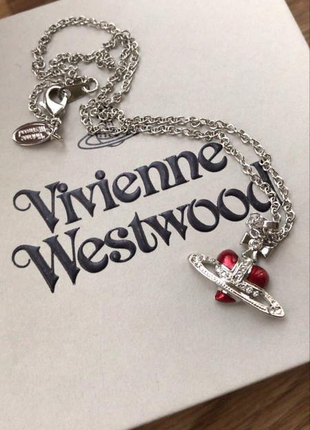 Підвіска серце vivienne westwood heart намисто вів'єн вествуд кольє vivienne westwood.1 фото
