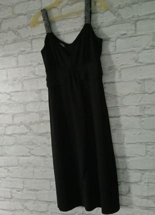 Привлекательное коктейльное вечернее платье сарафан миди с-м.7 фото