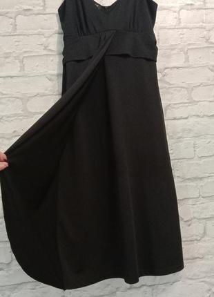 Привлекательное коктейльное вечернее платье сарафан миди с-м.1 фото