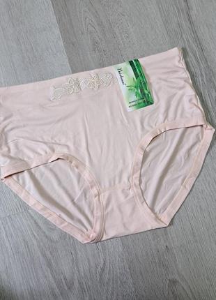 Трусики 🔥 бамбук 56 54 52 р 50 48 размеры трусы большие батал коррекция нижнее бельё...