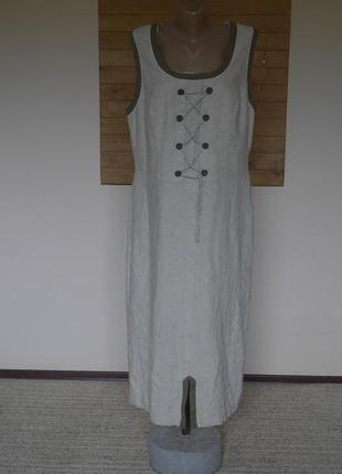 Платье с льном 46 евро размер landhaus c&amp;a
