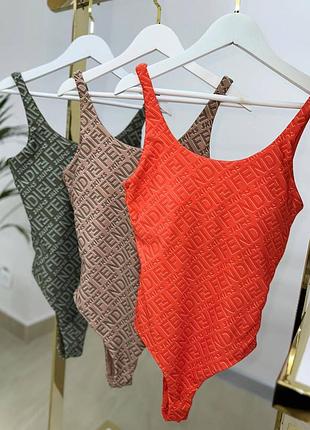 Купальник боді fendi