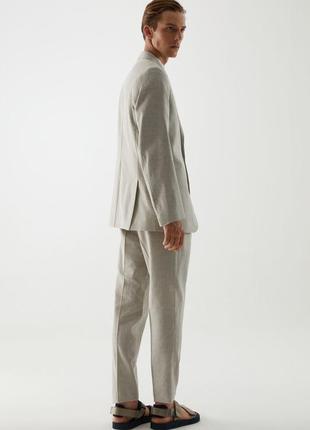 Пиджак блейзер cos linen-wool single mix-breasted blazer / 504 фото