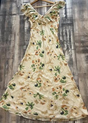 Легкое шелковое платье polo ralph lauren