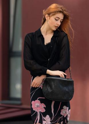 Сумка жіноча на плече через плече кросбоді екошкіра змії рептилія3 фото