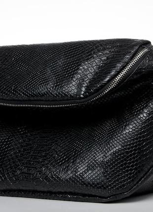 Сумка жіноча на плече через плече кросбоді екошкіра змії рептилія5 фото