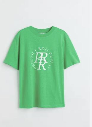 Футболка h&m зеленая