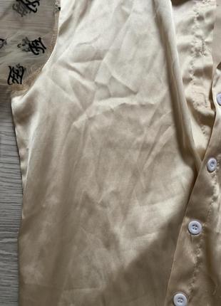 Блуза с рукавами сеточка тату3 фото