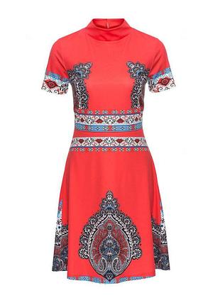 Яркое платье с этноузором, 50/52, l/xl2 фото