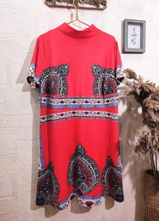 Яркое платье с этноузором, 50/52, l/xl3 фото