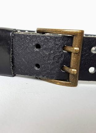Шикарный ремень japan rags, кожа, заклёпки, из англии. 106 (40)