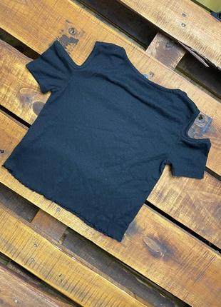 Детская футболка (топ) primark (примарк 10-11 лет 140-146 см идеал оригинал черная)2 фото