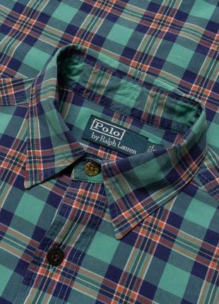 Polo ralph lauren vintage plaid button down shirt  чоловіча сорочка