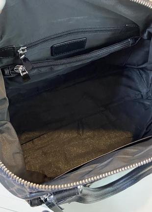 Качественная сумка из натуральной кожи и таслан супер легкая удобная6 фото