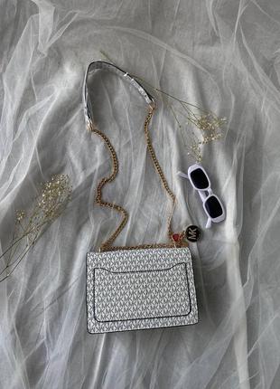 Mikhael kors mini bag white/ жіноча сумка/женская сумка3 фото