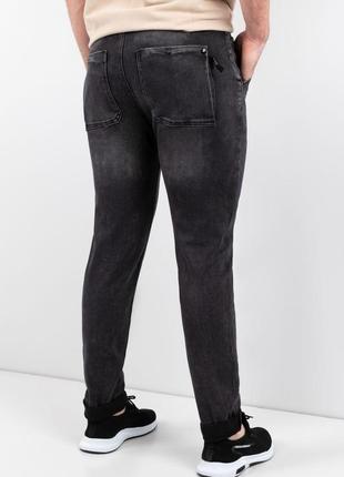 Чоловічі темно-сірі джинси2 фото