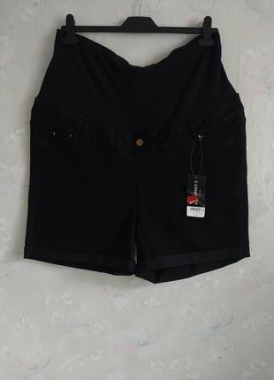 Нові жіночі шорти peacocs uk20 xxxl  бавовна, чорні1 фото