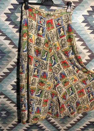 Разноцветная юбка трапеция casorsport2 фото