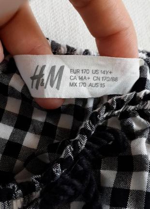 Кроп топ в клетку h&m2 фото