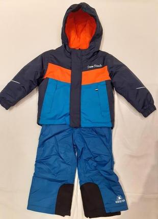 Зимний термо-комплект - куртка и полукомбинезон для мальчика