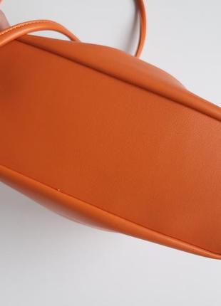 Трендовая сумка тыквенного оранжевого цвета luck sherrys3 фото