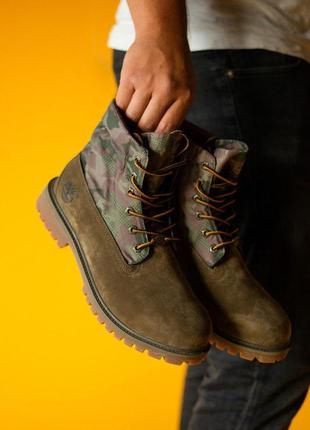 Удобные мужские ботинки timberland military brown (осень-зима-весна)😍1 фото