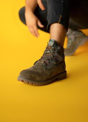 Удобные мужские ботинки timberland military brown (осень-зима-весна)😍3 фото