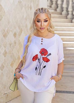 Стильная с невероятно нежным принтом кофтина