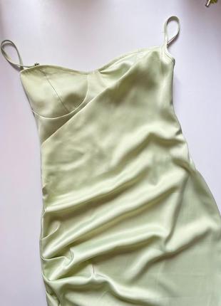 Атласна сукня корсетного типу4 фото