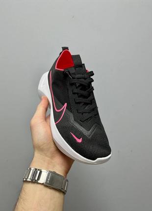 Кросівки літні сітка nike vista lite black pink2 фото